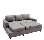 Sala Modular Cama con Baul Anete - Gris Claro