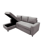 Sala Modular Cama con Baul Anete - Gris Claro