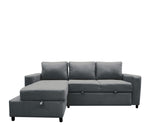 Sala Modular Cama con Baul Anete - Gris Obscuro