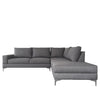 Sofa escuadra derecho Kama - Gris obscuro
