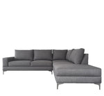 Sofa escuadra derecho Kama - Gris obscuro