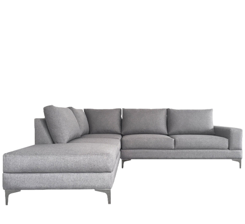 Sofa escuadra izquierdo Kama - Gris claro