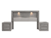 Recamara Valentina King Size 5 piezas - Gris