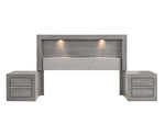 Recamara Valentina King Size 5 piezas - Gris