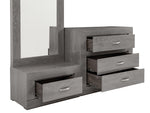 Recamara Valentina King Size 5 piezas - Gris