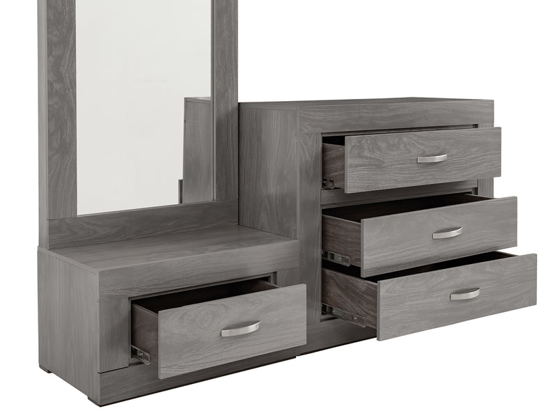 Recamara Valentina King Size 5 piezas - Gris
