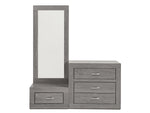 Recamara Valentina King Size 5 piezas - Gris
