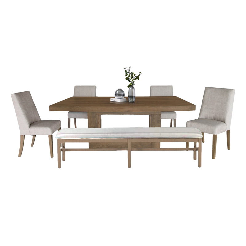 Comedor 4 Sillas 1 Banca Alaska - Roble