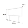 Cabecera King Size - Queen Size Century - Nogal