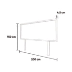 Cabecera King Size - Queen Size Century - Nogal