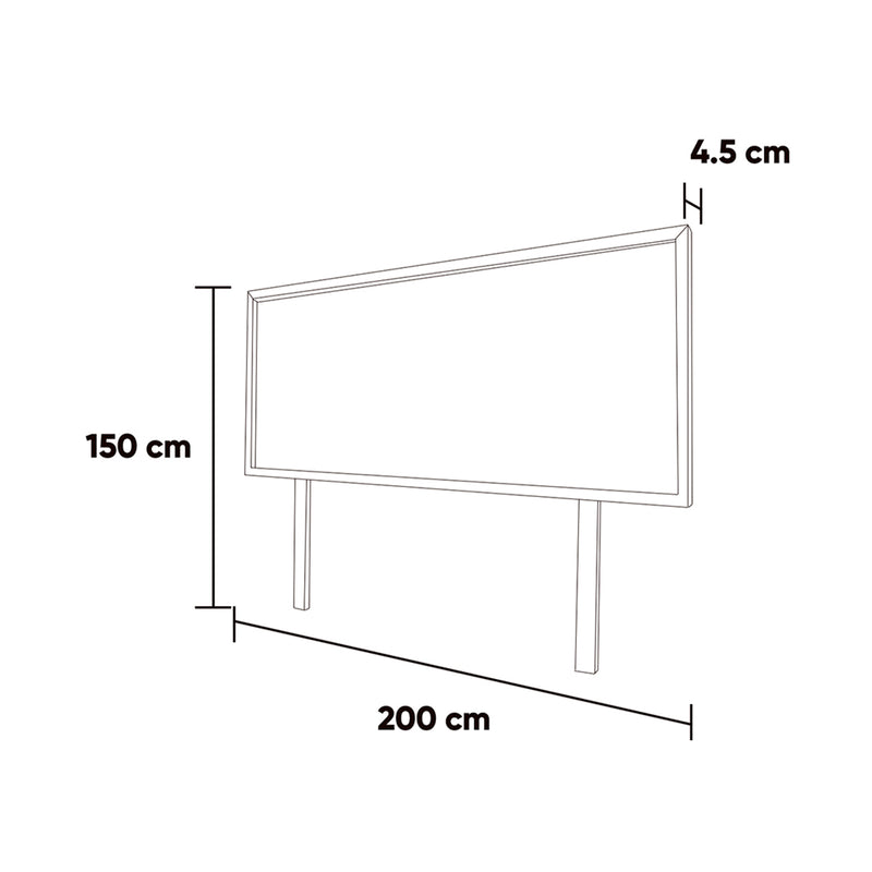 Cabecera King Size - Queen Size Century - Nogal