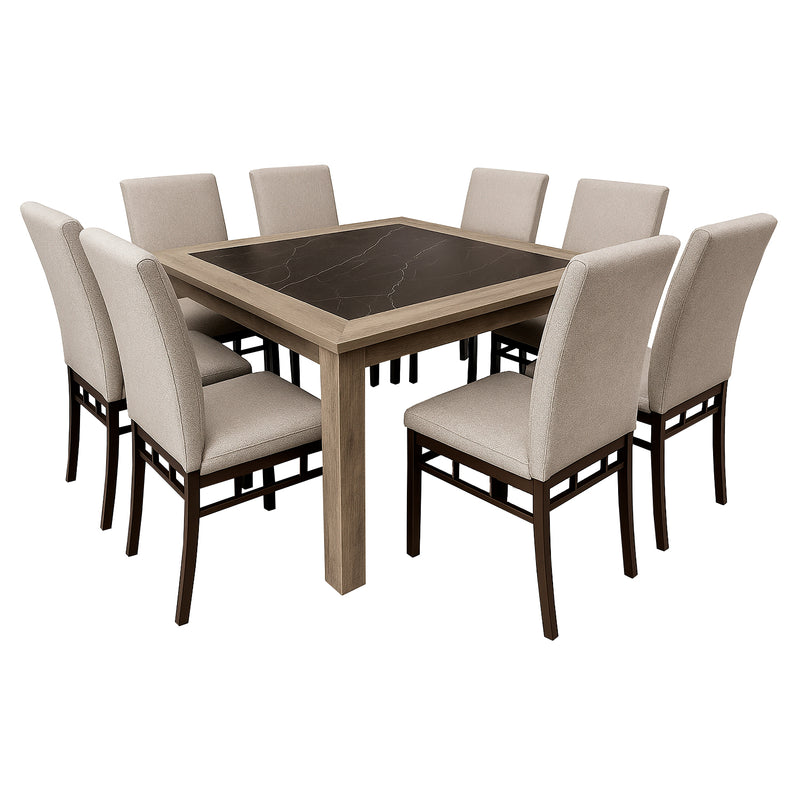 Comedor 8 Sillas Yamila - Negro