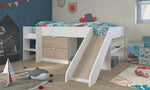 Cama Infantil Reus - Blanco y Roble