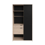 Alacena Damals Negro Y Roble