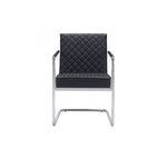 Silla Quilt Con Brazos - Negro
