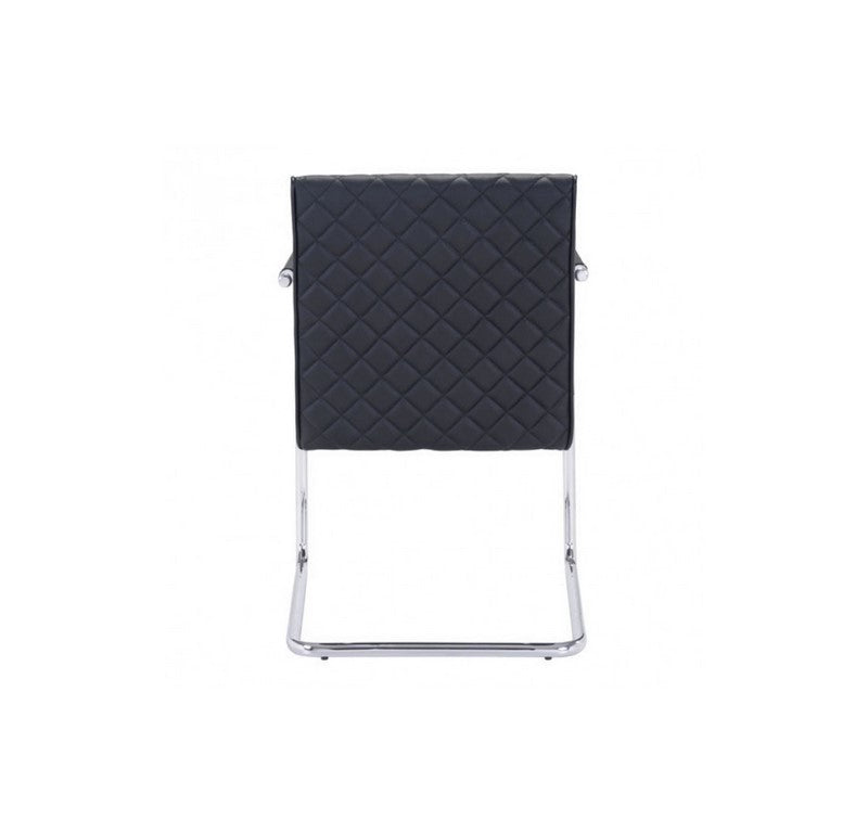 Silla Quilt Con Brazos - Negro