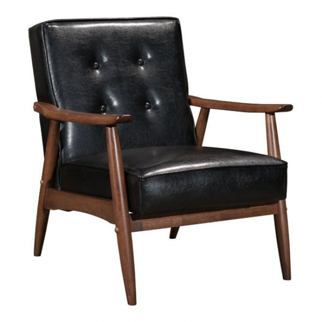 Silla Con Brazos Modelo Rocky - Negro