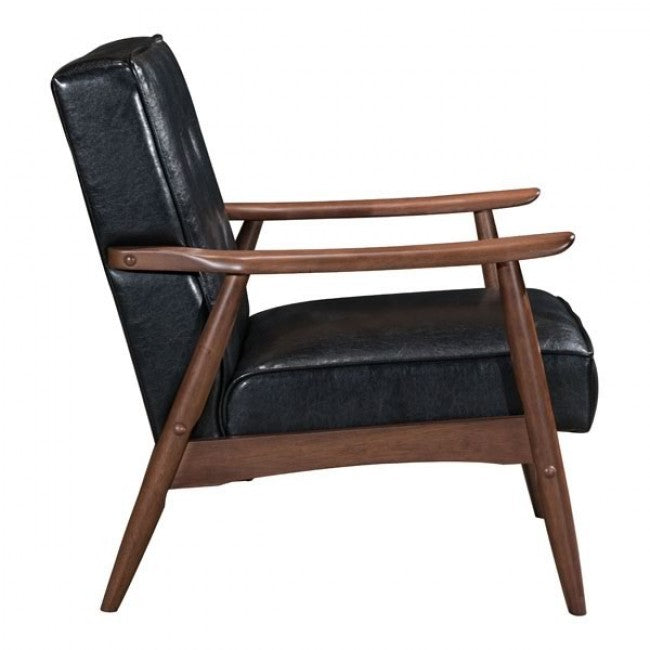 Silla Con Brazos Modelo Rocky - Negro