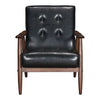 Silla Con Brazos Modelo Rocky - Negro