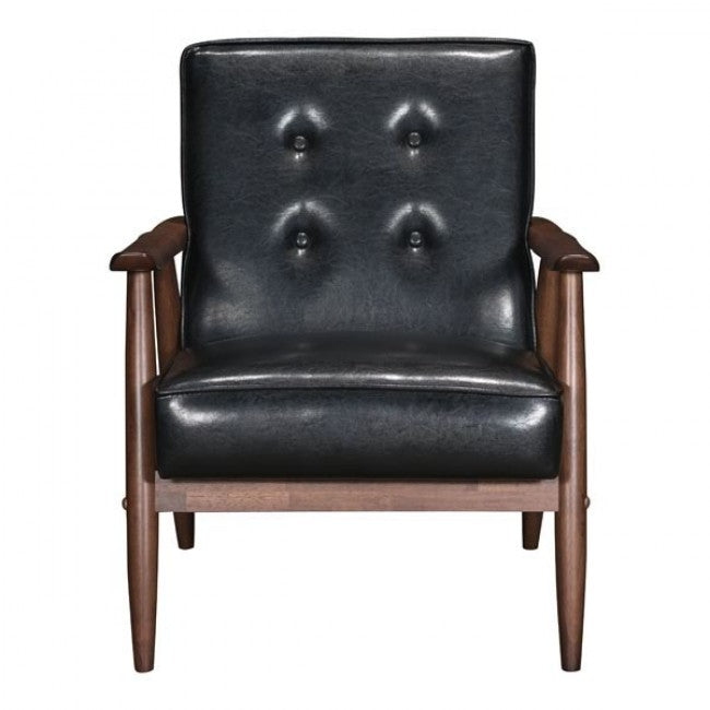 Silla Con Brazos Modelo Rocky - Negro