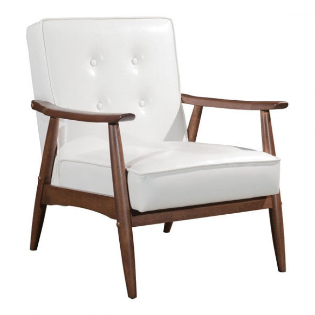 Silla Con Brazos Modelo Rocky - Blanco