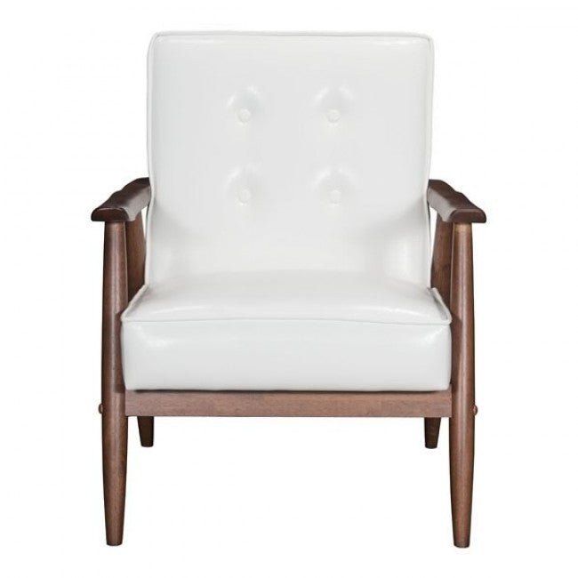 Silla Con Brazos Modelo Rocky - Blanco