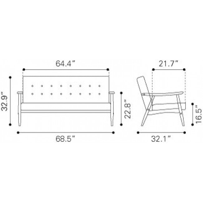 Sofa Modelo Rocky - Arena