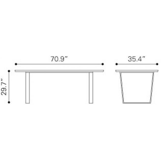 Mesa De Comedor Modelo Atlas - Blanco