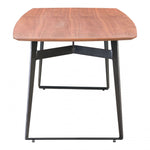 Mesa De Comedor Modelo Fletcher - Nuez/Negro