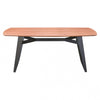 Mesa De Comedor Modelo Fletcher - Nuez/Negro