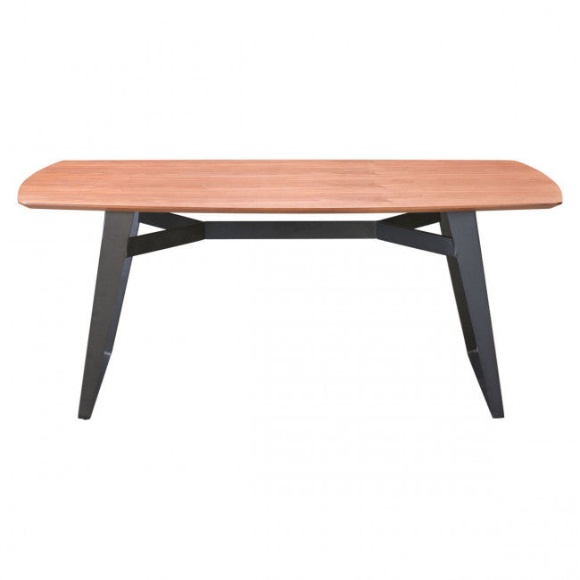 Mesa De Comedor Modelo Fletcher - Nuez/Negro