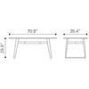 Mesa De Comedor Modelo Fletcher - Nuez/Negro