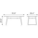 Mesa De Comedor Modelo Fletcher - Nuez/Negro