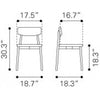 Silla  Modelo Newman - Nuez/Gris