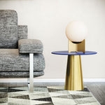 Mesa Lateral Reo - Azul/Oro