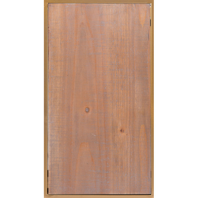 Mesa Lateral Ike - Madera/Oro