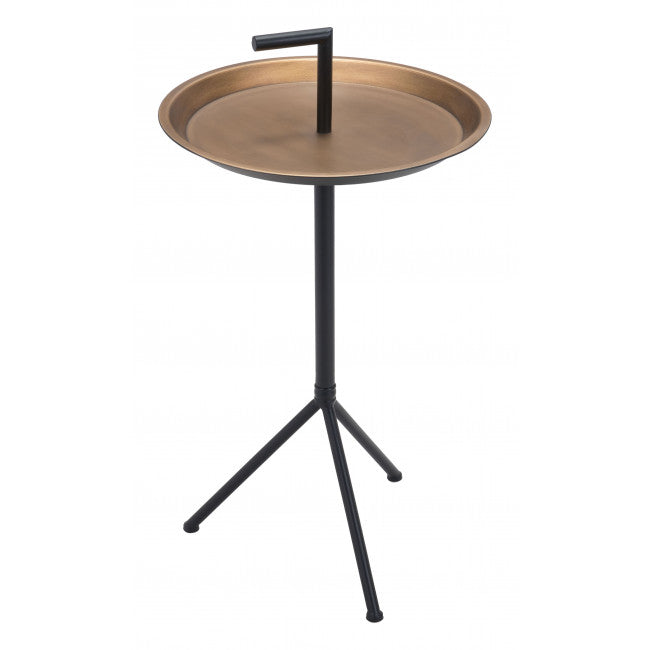Mesa Lateral Mercy - Oro/Negro