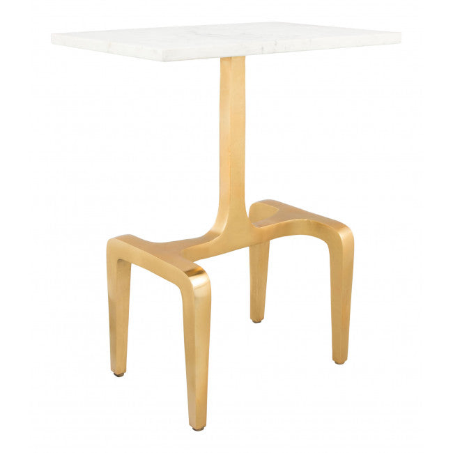Mesa Lateral Clement - Oro/Blanco