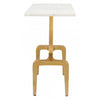 Mesa Lateral Clement - Oro/Blanco