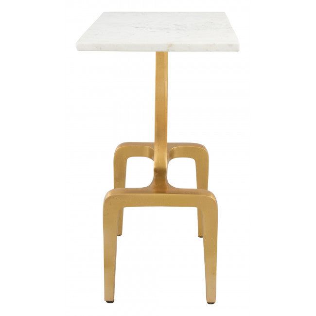 Mesa Lateral Clement - Oro/Blanco