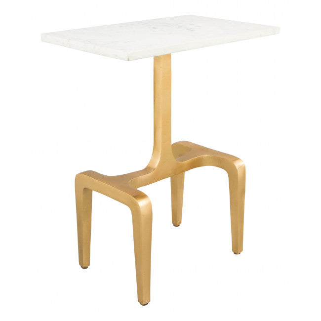 Mesa Lateral Clement - Oro/Blanco