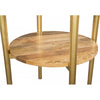 Mesa Lateral Mina - Oro/Blanco
