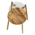 Mesa Lateral Mina - Oro/Blanco
