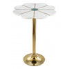 Mesa Lateral Scallop - Oro/Blanco