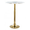 Mesa Lateral Scallop - Oro/Blanco