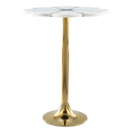 Mesa Lateral Scallop - Oro/Blanco