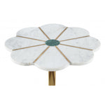 Mesa Lateral Scallop - Oro/Blanco