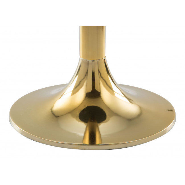 Mesa Lateral Scallop - Oro/Blanco