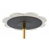 Mesa Lateral Scallop - Oro/Blanco