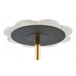 Mesa Lateral Scallop - Oro/Blanco